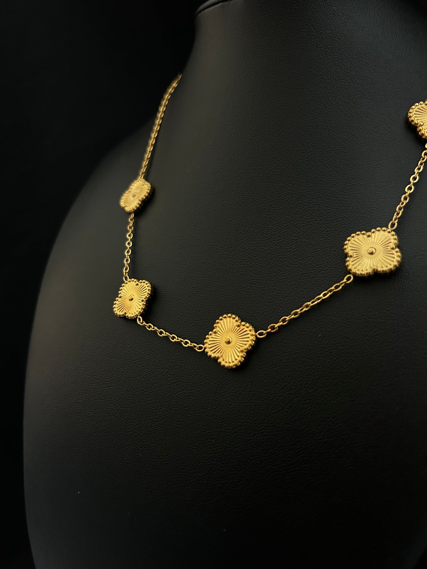 CADENA TRÉBOL GOLD TWO