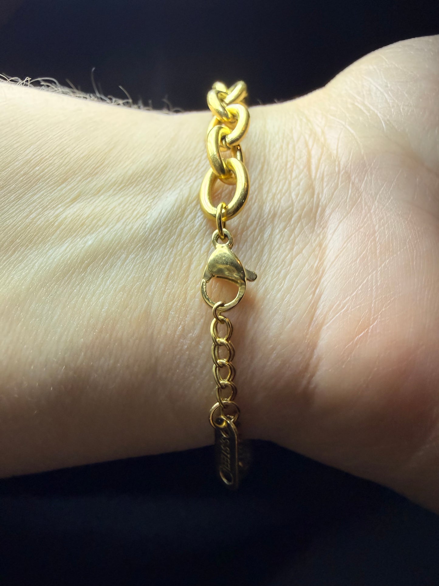 PULSERA GOLD-LOVE TEJIDO DOBLE
