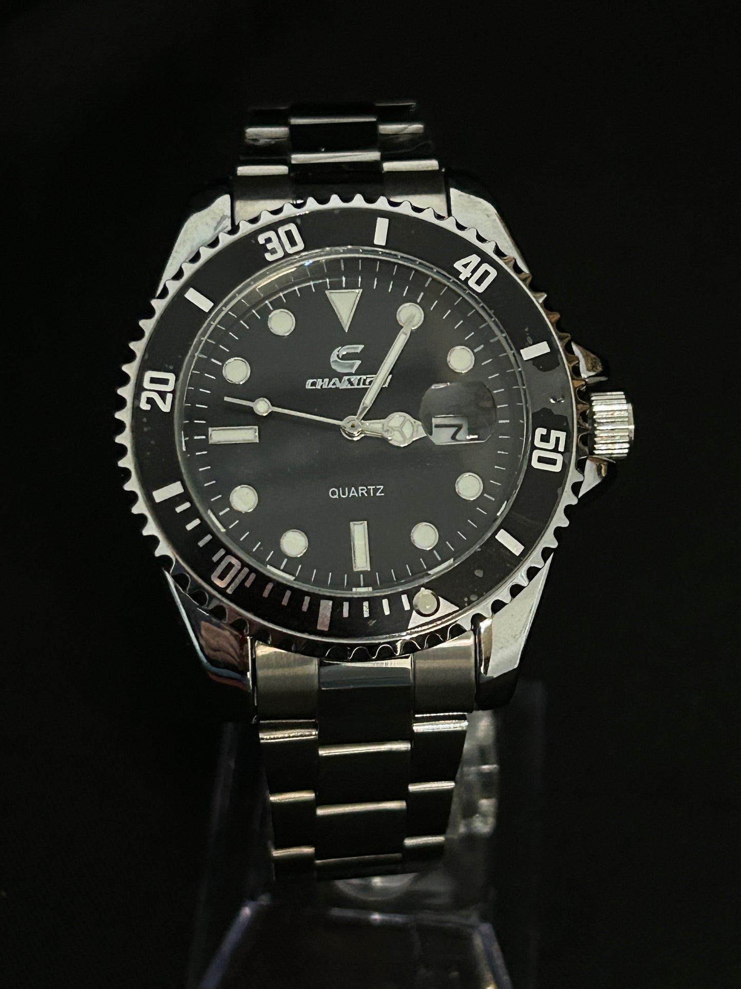 RELOJ CHAXIGO BLACK-SILVER