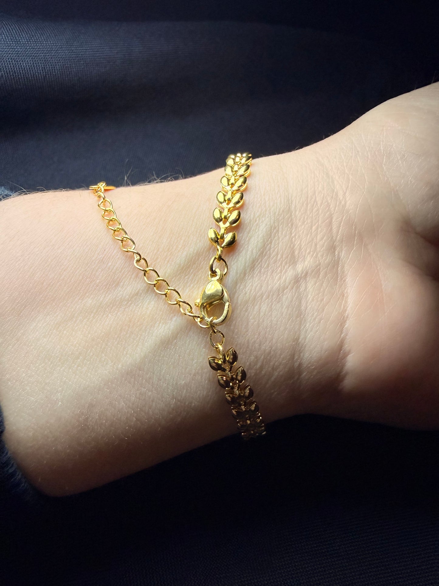 PULSERA GOLD FLOWERS