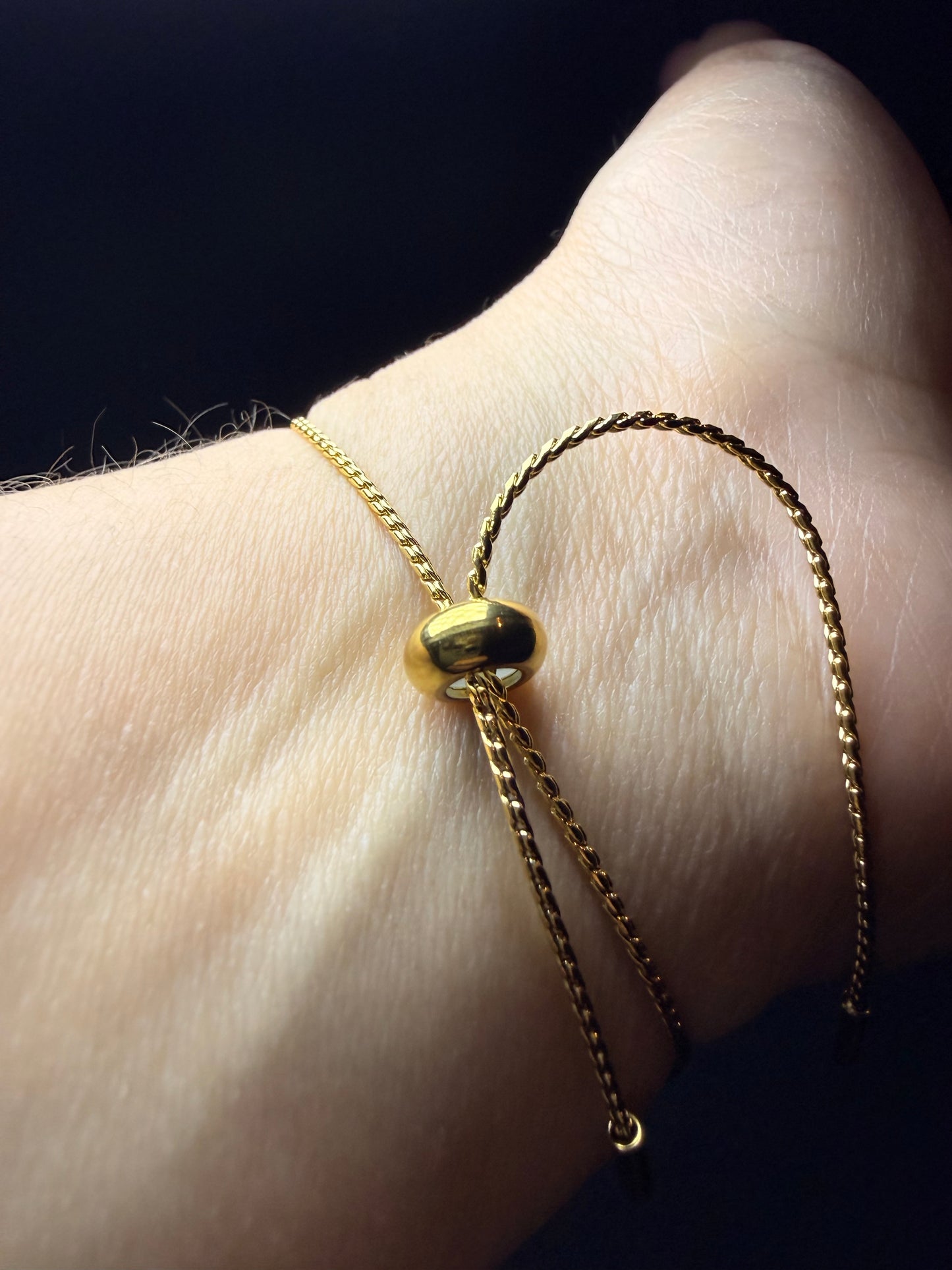 PULSERA CORAZÓN GOLD WHITE