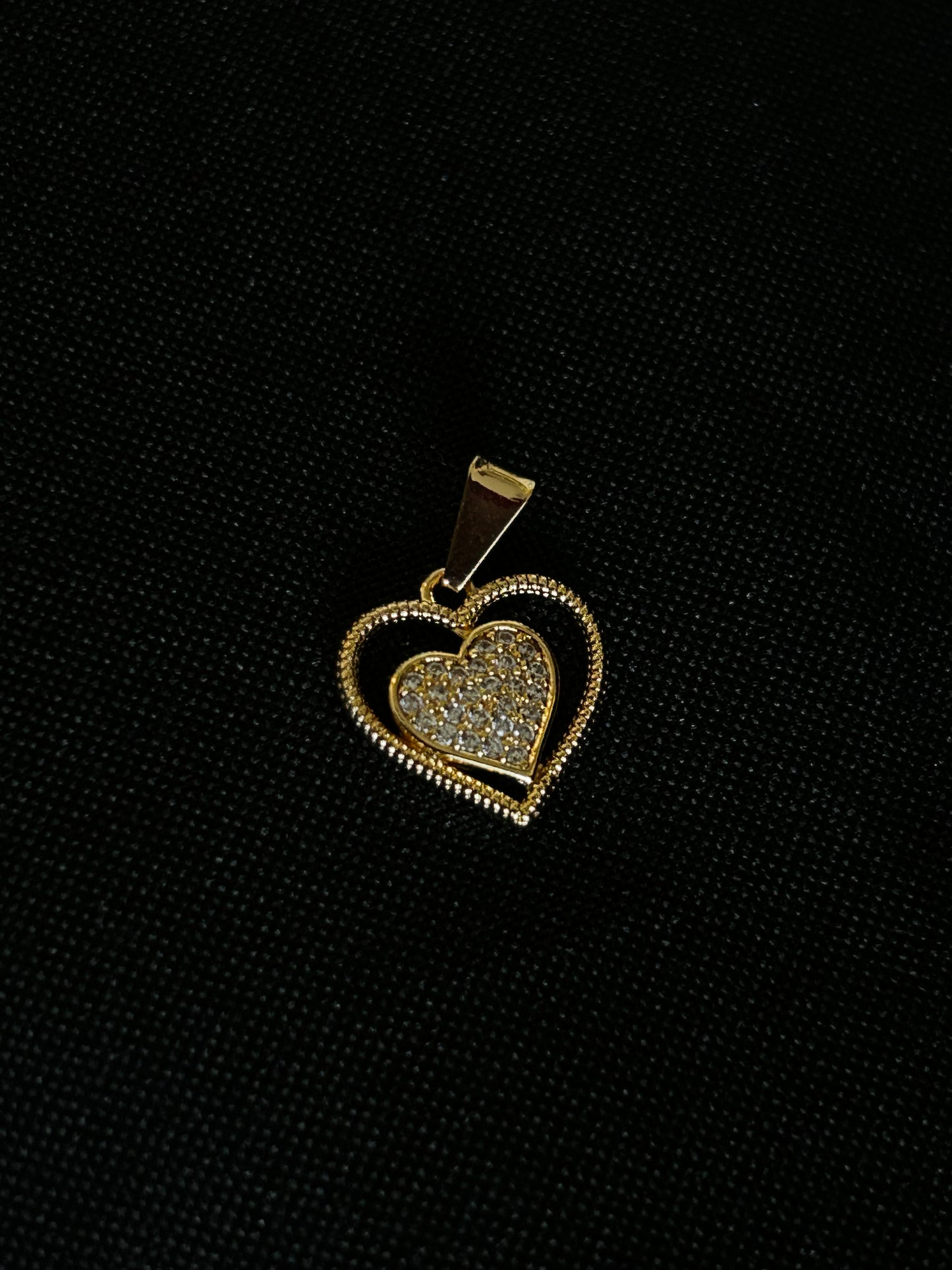 COLGANTE CORAZÓN DIAMANTADO