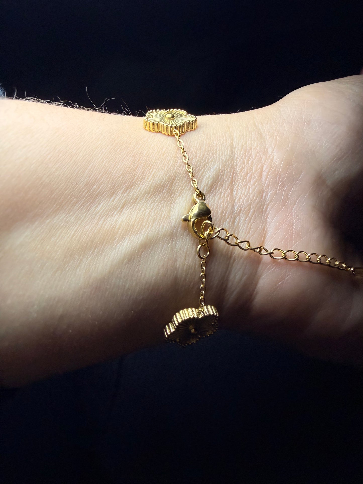 PULSERA TRÉBOL GOLD