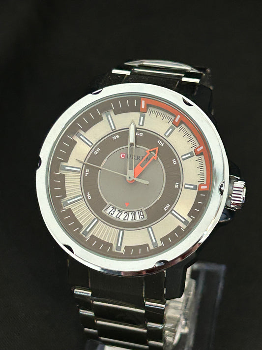 RELOJ CURREN SILVER-ORANGE