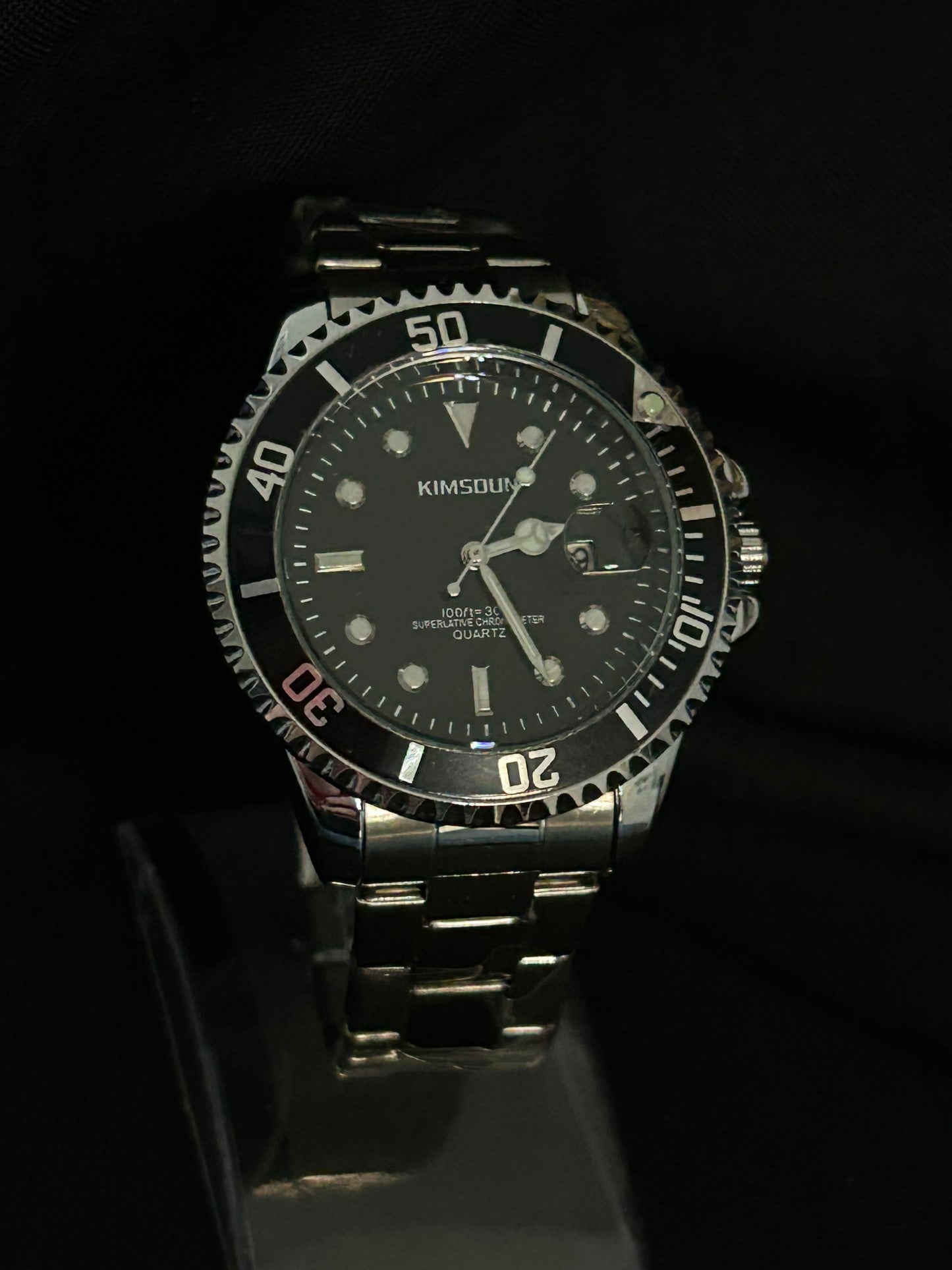 RELOJ KIMSOUN BLACK-SILVER