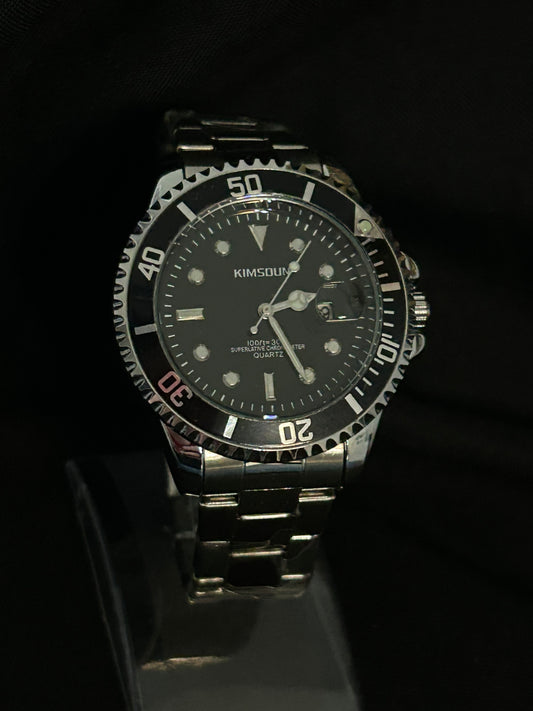RELOJ KIMSOUN BLACK-SILVER