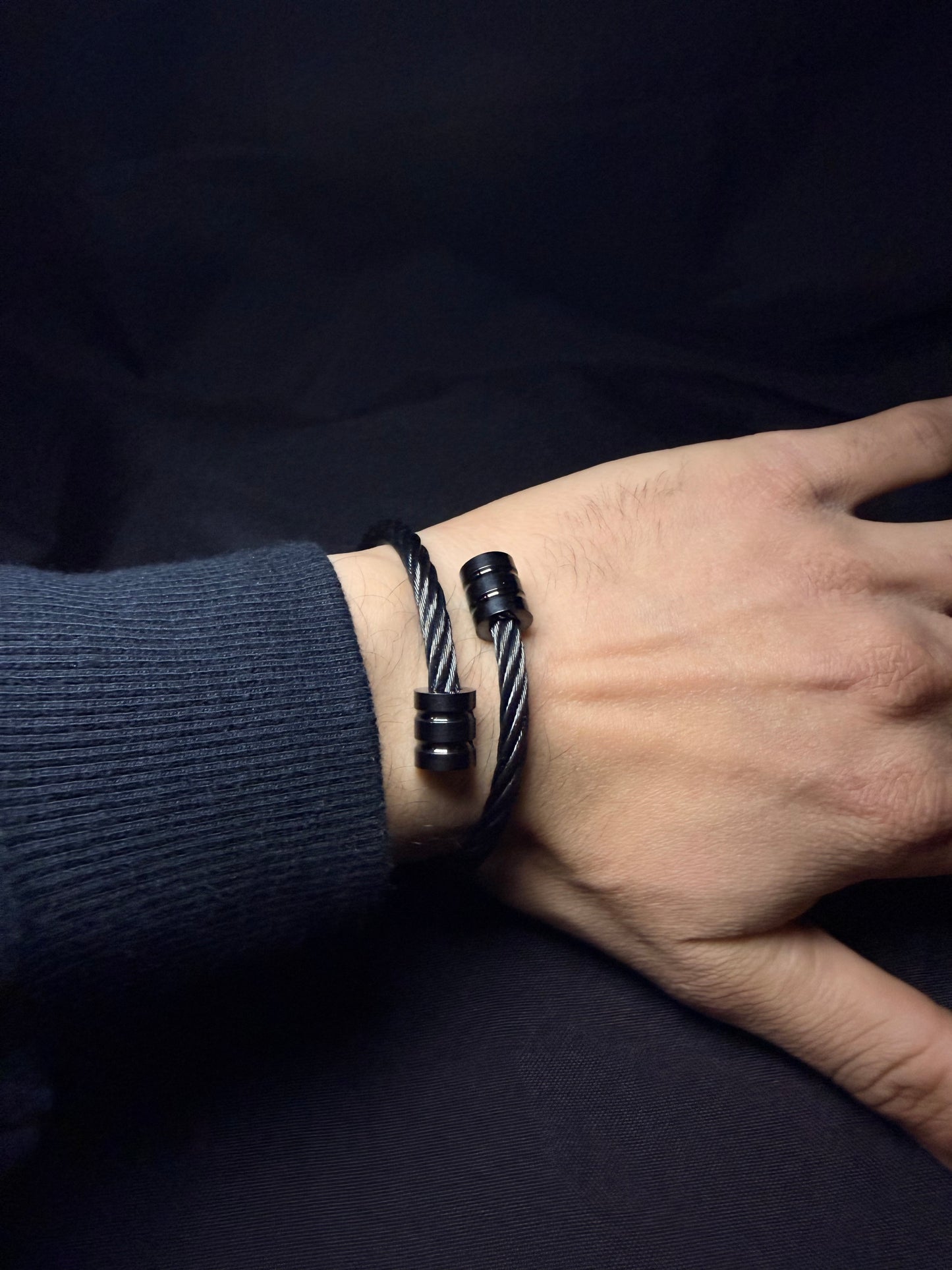 PULSERA PUENTE TIRANTE BLACK