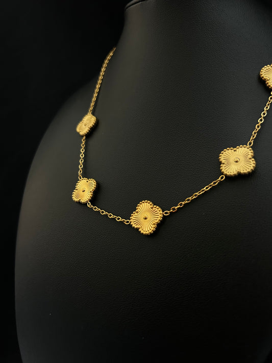 CADENA TRÉBOL GOLD TWO