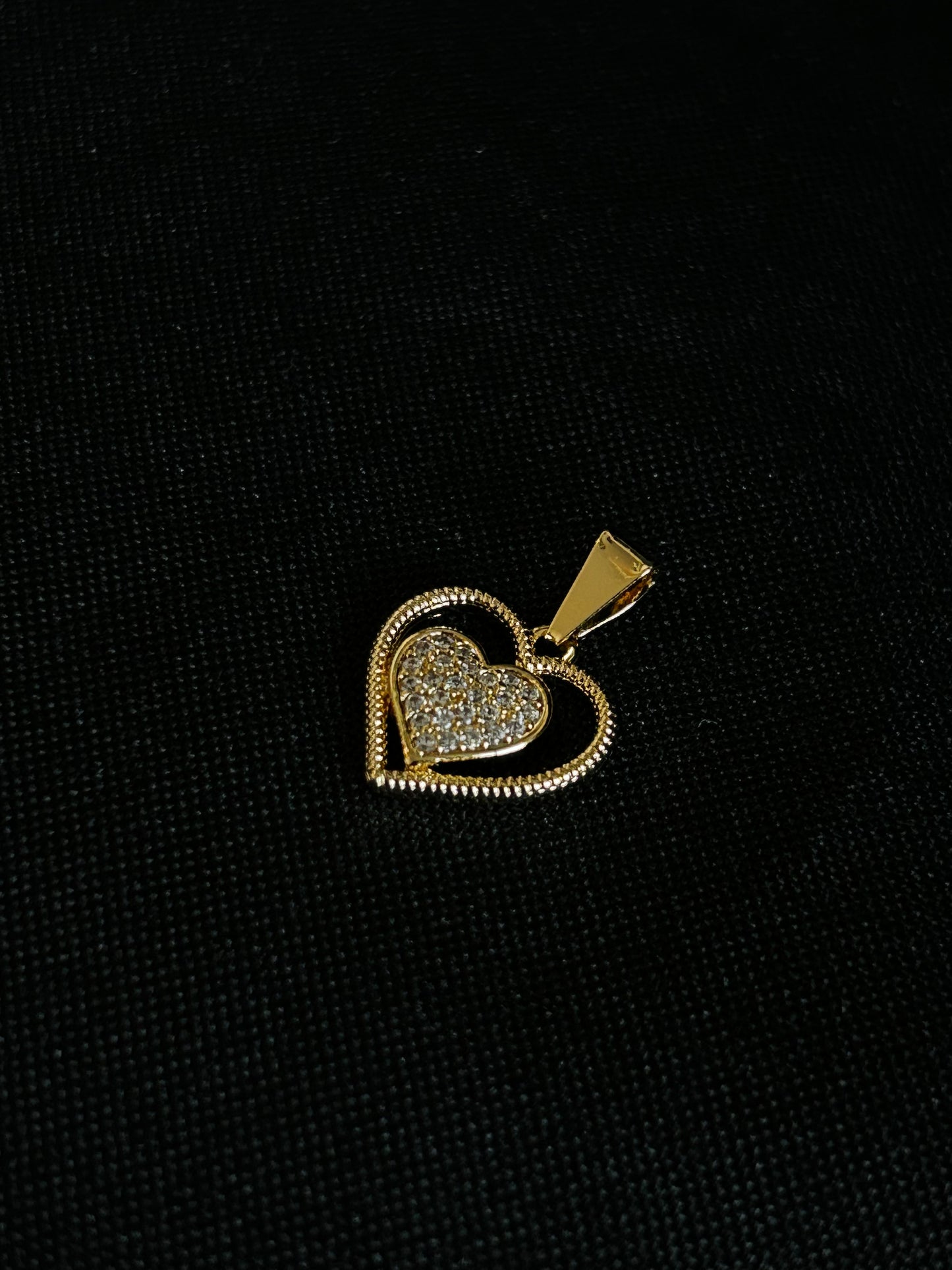 COLGANTE CORAZÓN DIAMANTADO