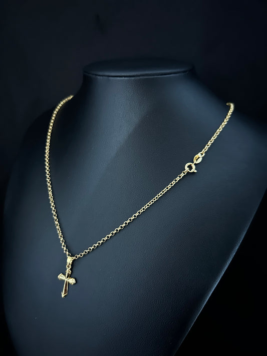 SET CADENA ROLO 2 MM + CRISTO