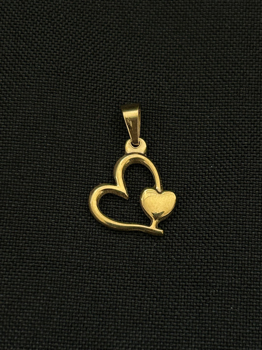 COLGANTE CORAZÓN DOBLE