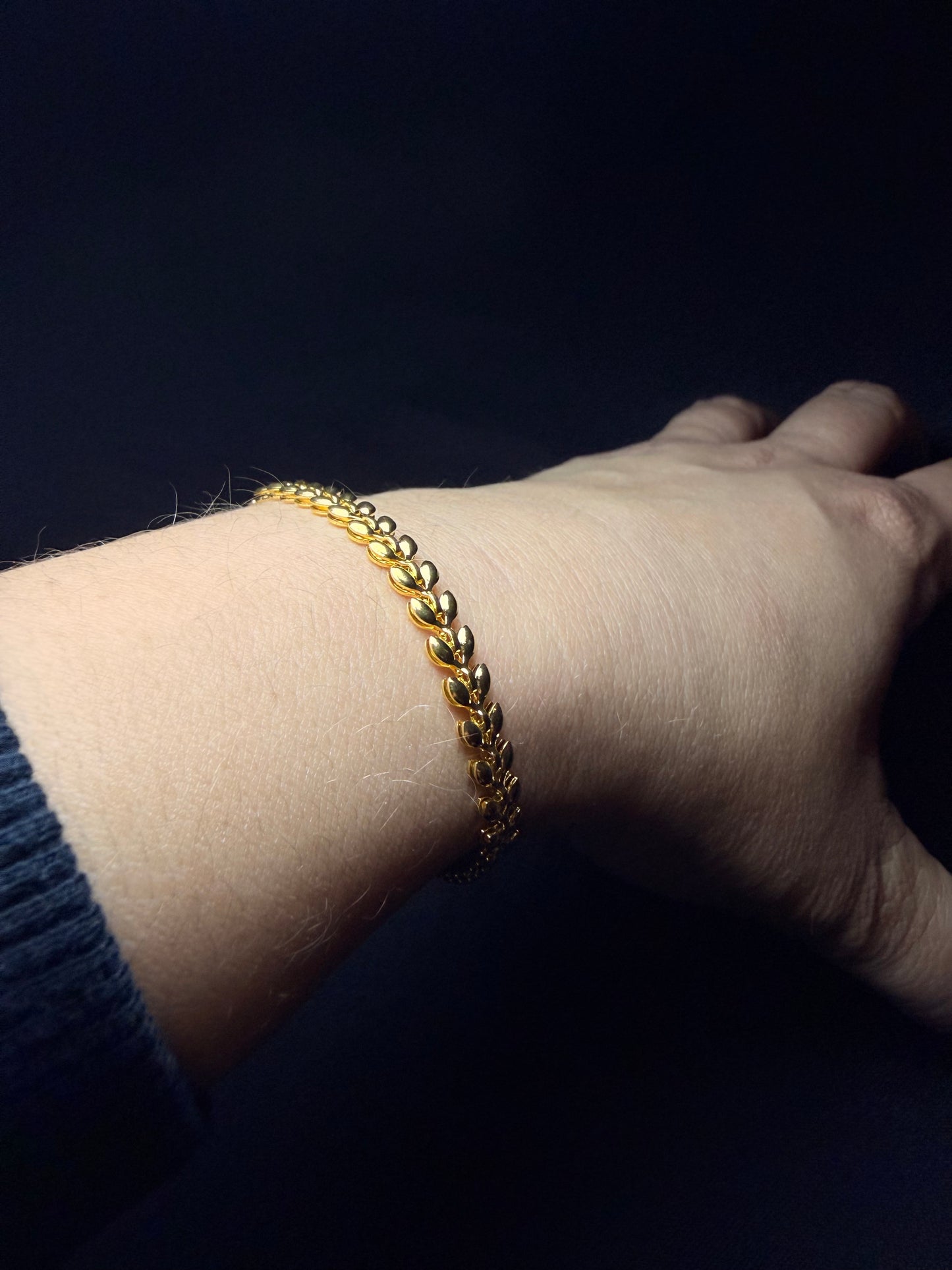 PULSERA GOLD FLOWERS