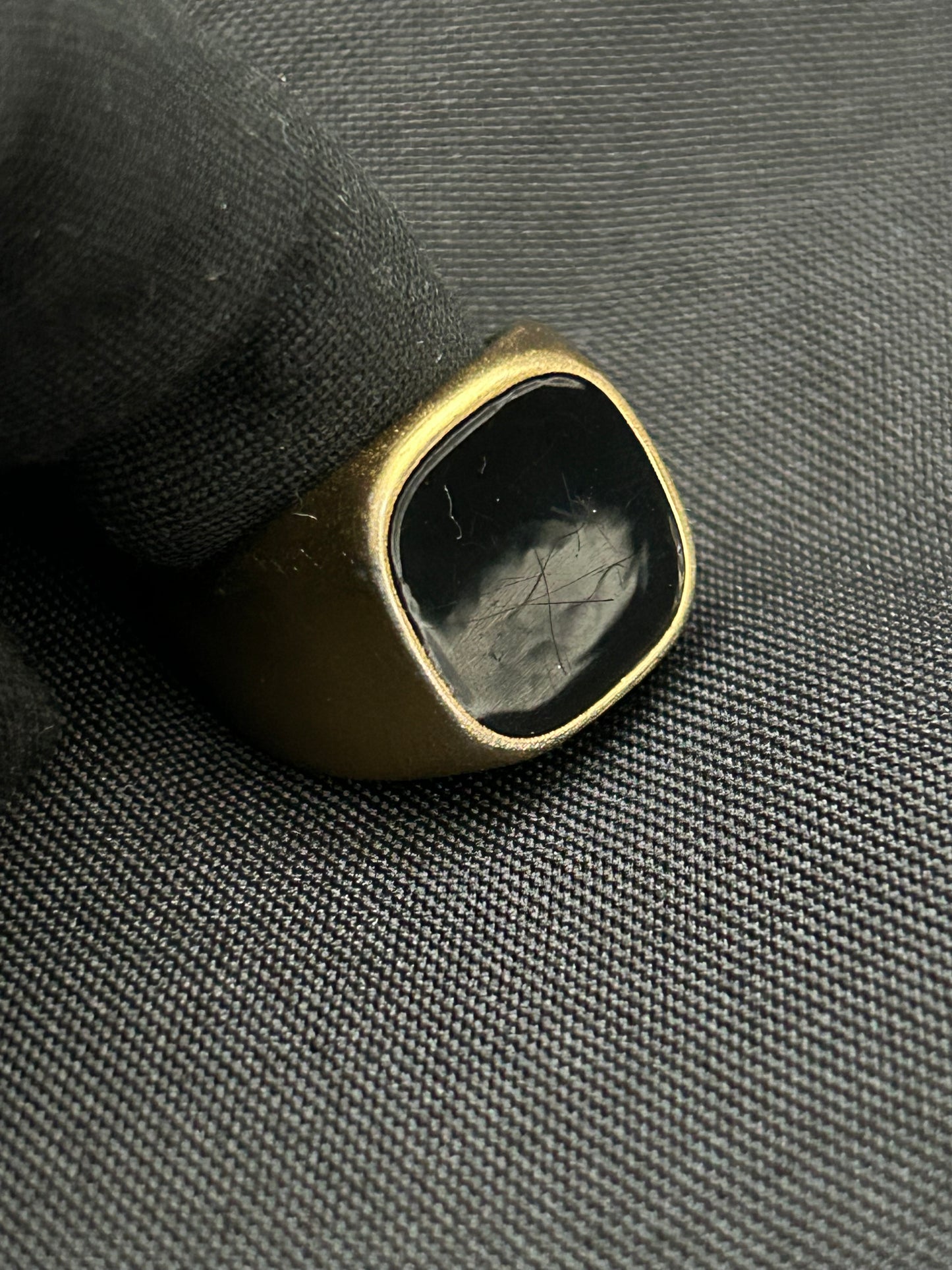 ANILLO PERLA OBSIDIANA