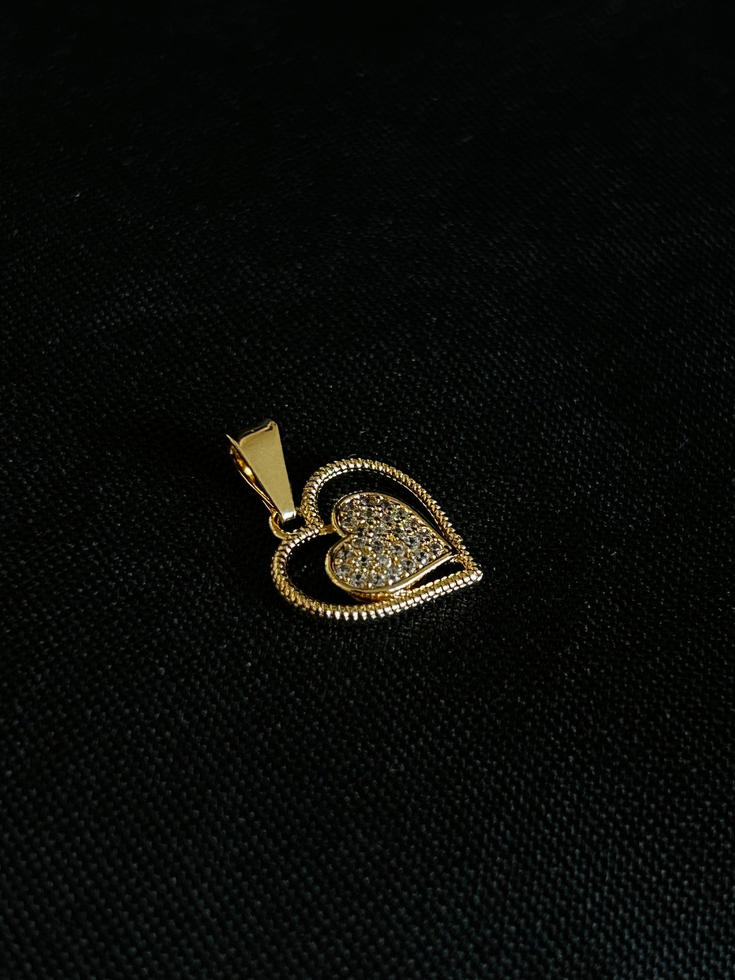 COLGANTE CORAZÓN DIAMANTADO
