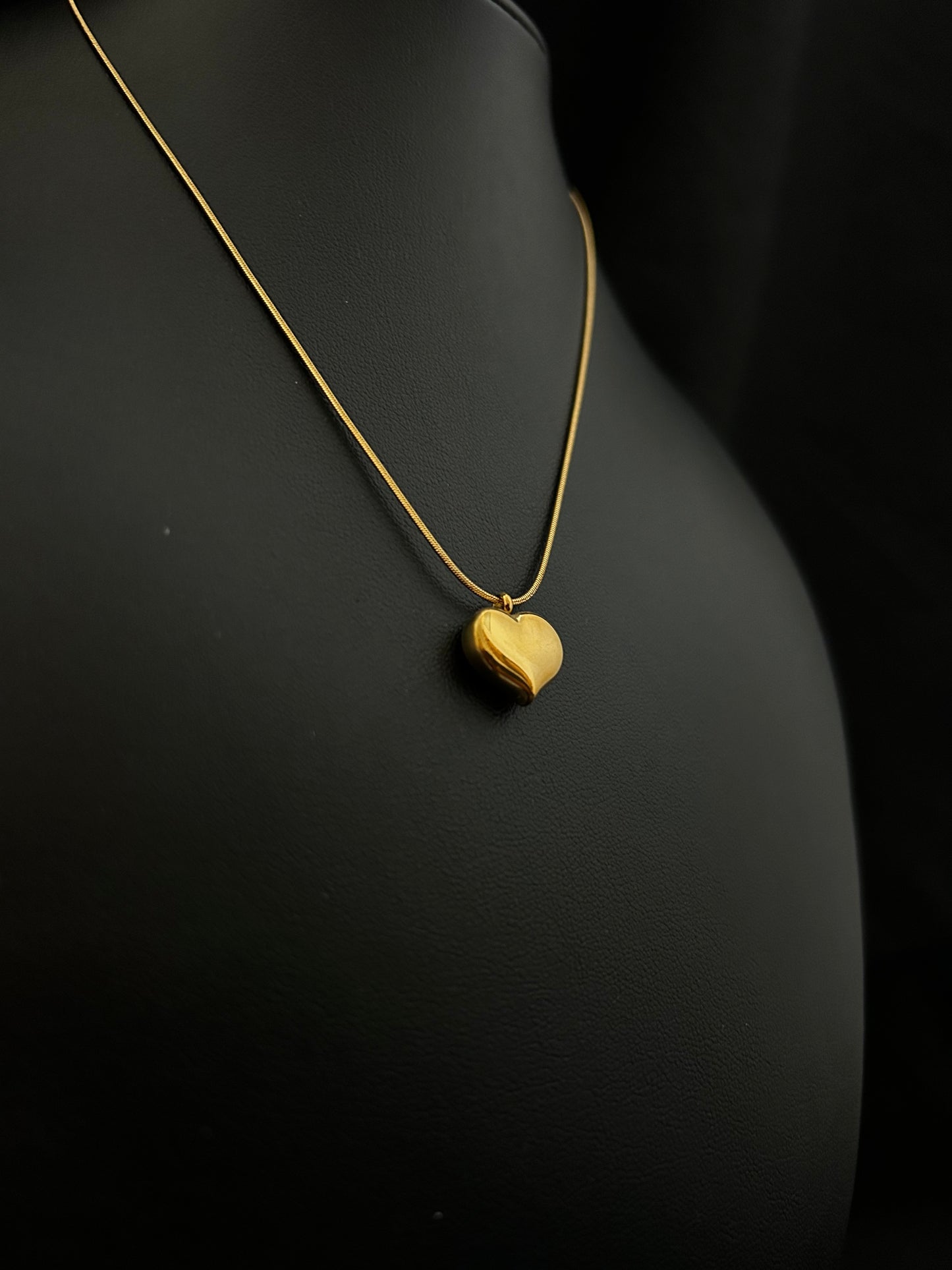 CADENA CORAZÓN ESPEJADO