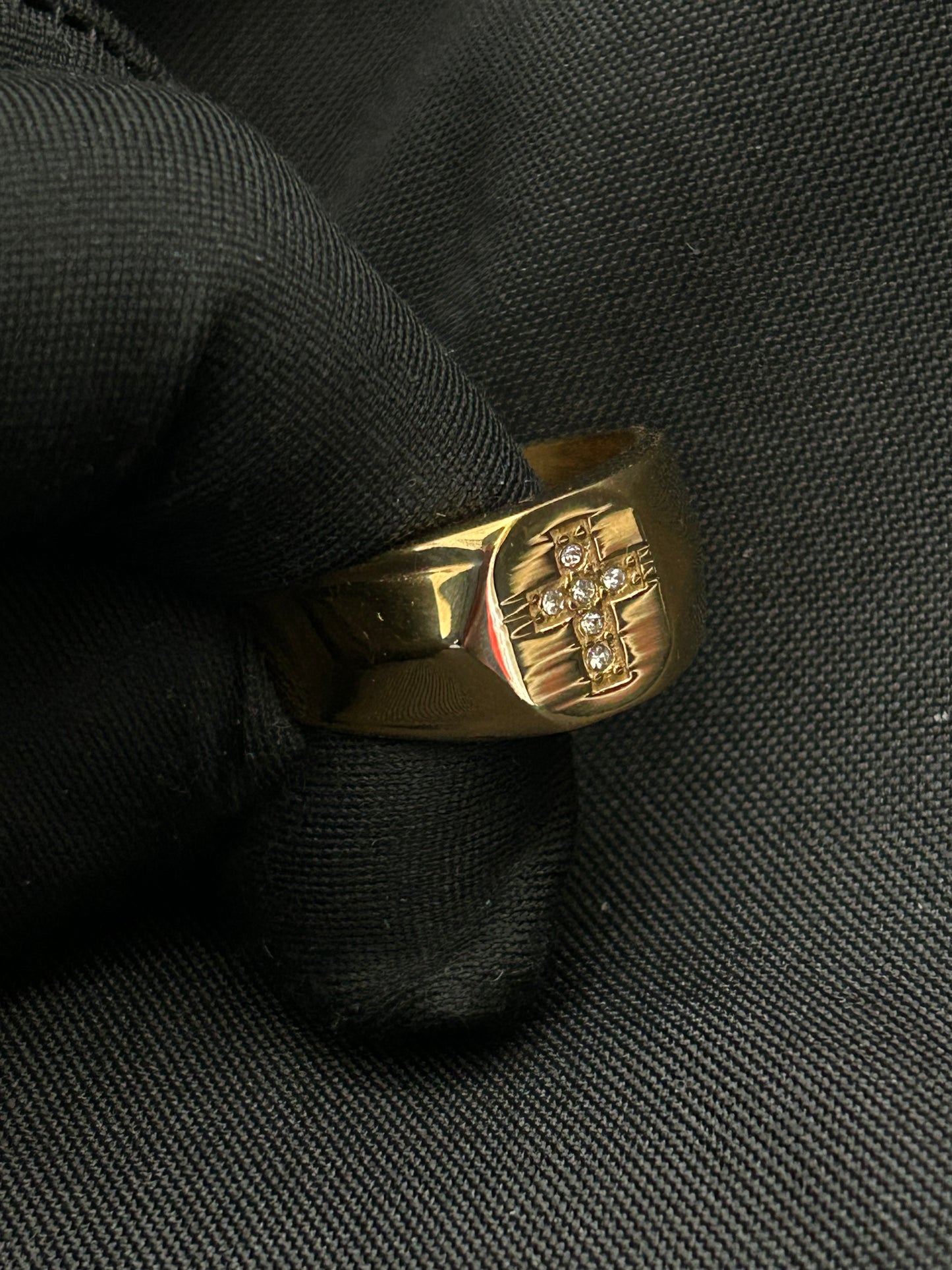 ANILLO CRUZ DIAMANTADO
