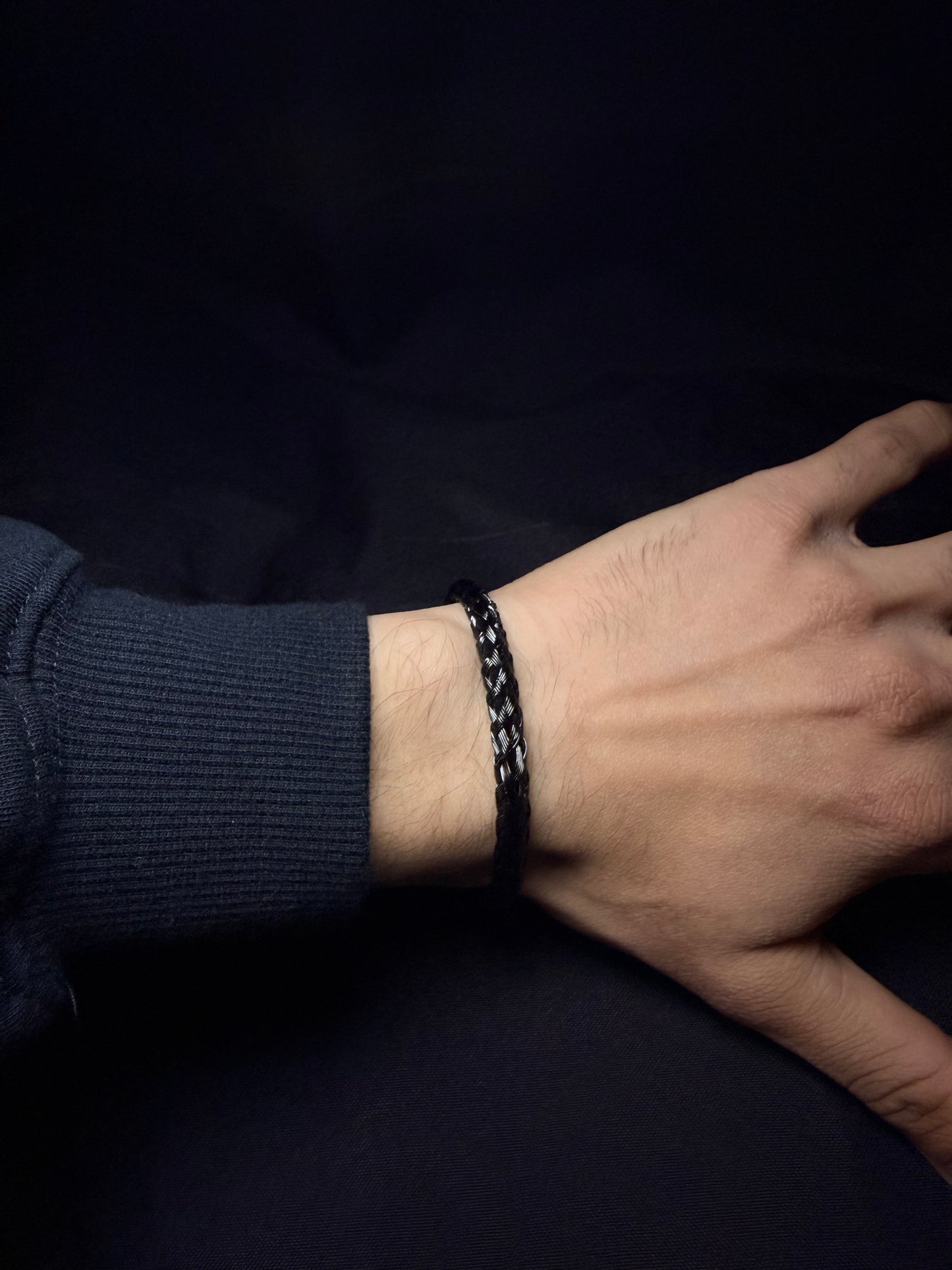 PULSERA TRENZADA NILO BLACK