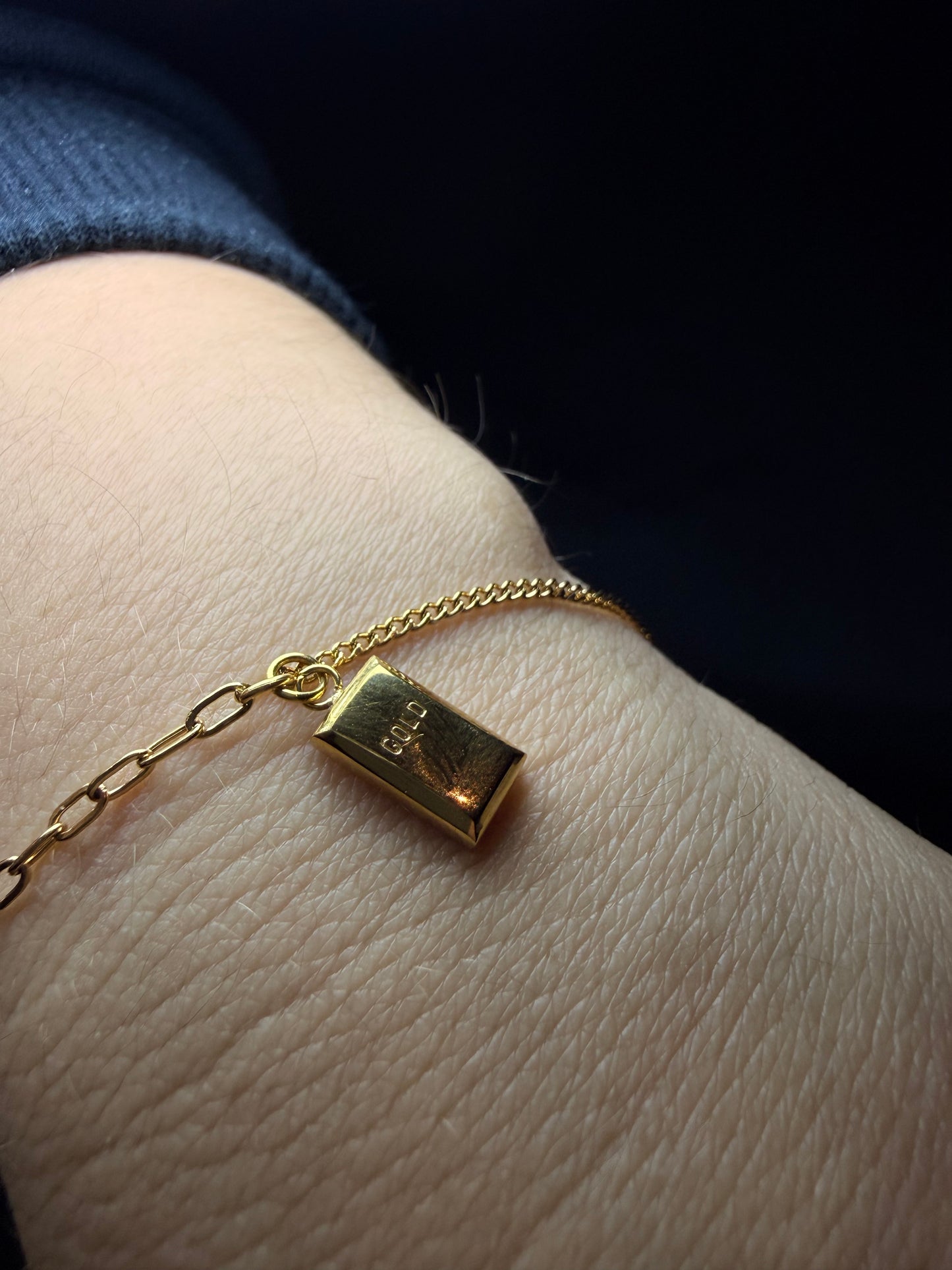 PULSERA GOLD LINGOTE