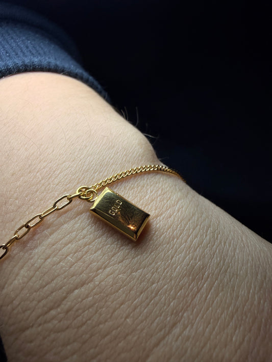 PULSERA GOLD LINGOTE