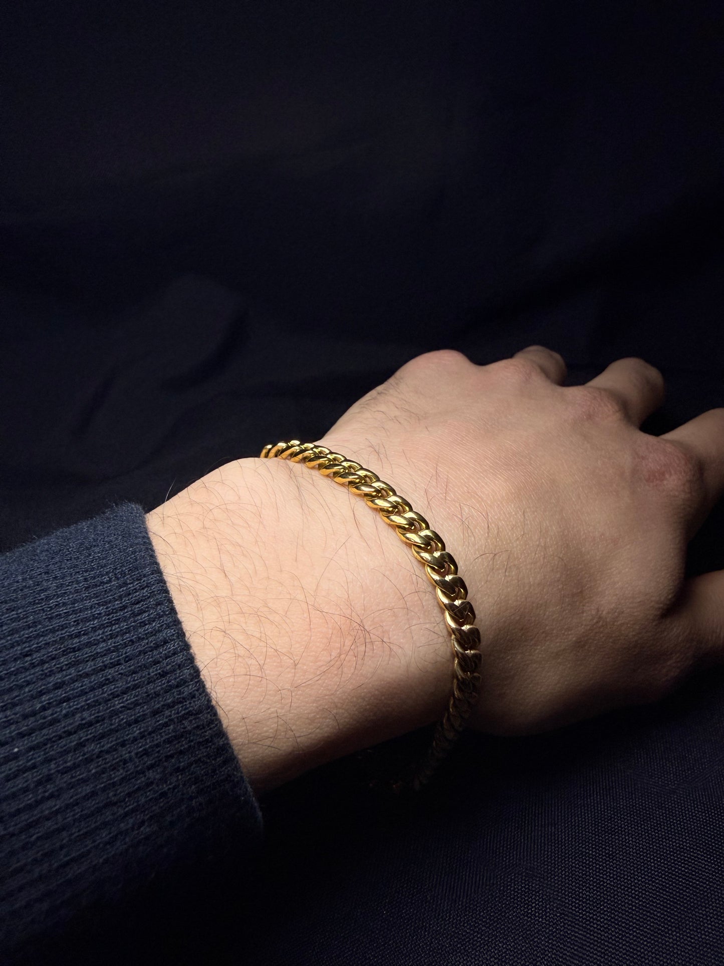 PULSERA CUBANA 3 MM - 22 CM
